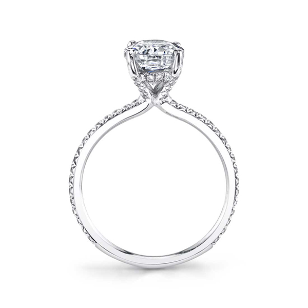 Emerald Cut Diamond Solitaire Engagement Ring